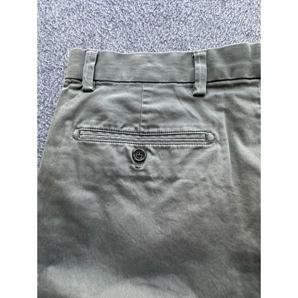 Banana Republic Shorts Mens Size‎ 35 Green Emerson Chino Flat Front Pockets
